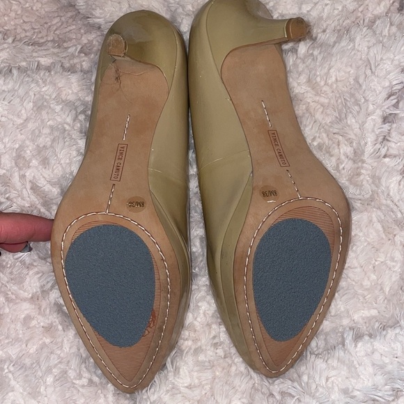 Vince Camuto Glossy Tan Heels - Picture 5 of 5